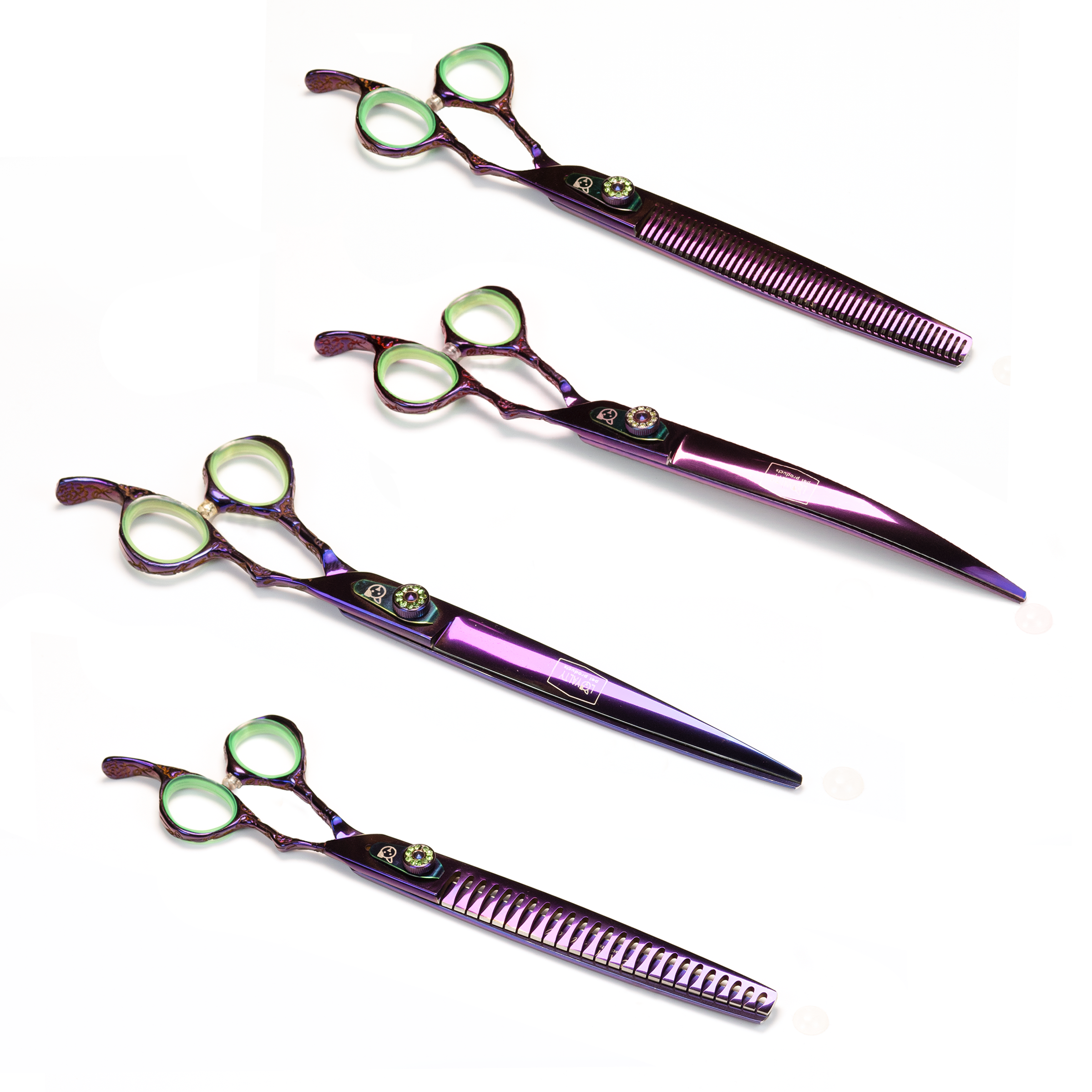 Titanium Purple Scissors Set of 4 