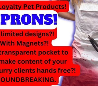 US Grooming Aprons with Magents and transparent